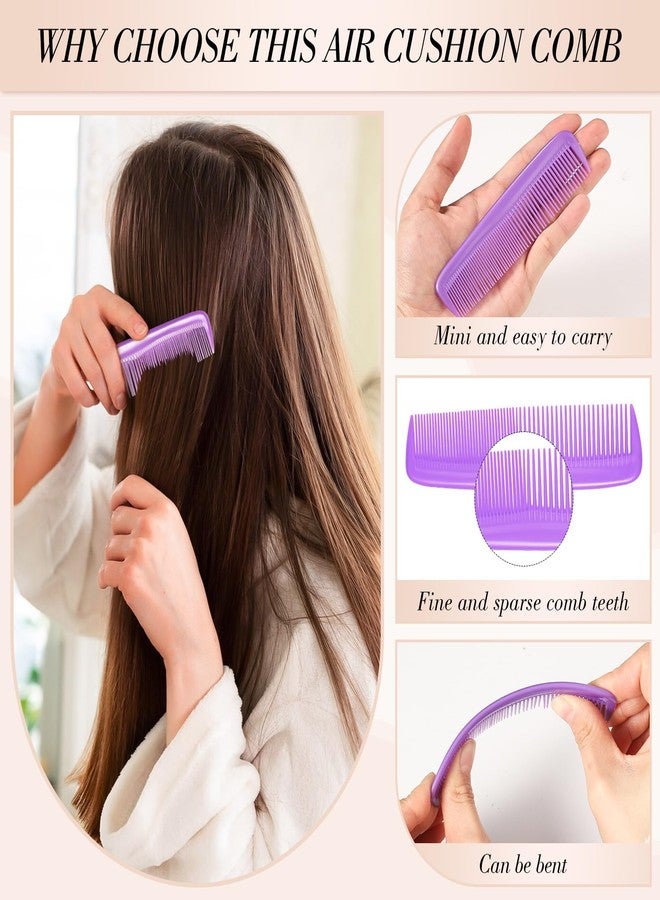 obeoby 30 Pcs Mini Wet Hair Brush and Wide Hair Combs, Travel Detangling Brush for Most Hair Types Valentine's Gifts Bulk - Image 5